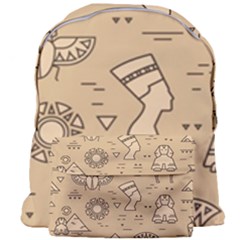 Egyptian-seamless-pattern-symbols-landmarks-signs-egypt Giant Full Print Backpack