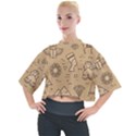 Egyptian-seamless-pattern-symbols-landmarks-signs-egypt Mock Neck Tee View1