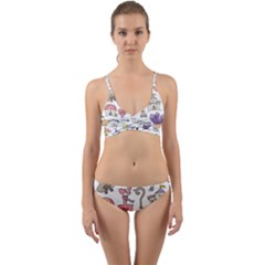 Fantasy-things-doodle-style-vector-illustration Wrap Around Bikini Set