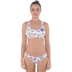 Fantasy-things-doodle-style-vector-illustration Cross Back Hipster Bikini Set