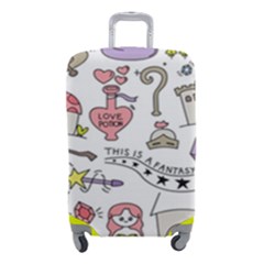 Fantasy-things-doodle-style-vector-illustration Luggage Cover (small) by Jancukart