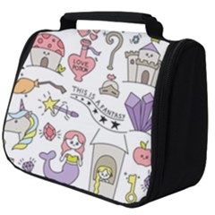 Fantasy-things-doodle-style-vector-illustration Full Print Travel Pouch (big)