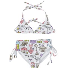 Fantasy-things-doodle-style-vector-illustration Kids  Classic Bikini Set