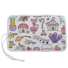 Fantasy-things-doodle-style-vector-illustration Pen Storage Case (l) by Jancukart