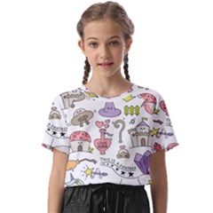 Fantasy-things-doodle-style-vector-illustration Kids  Basic Tee