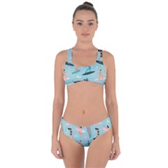 Beach-surfing-surfers-with-surfboards-surfer-rides-wave-summer-outdoors-surfboards-seamless-pattern- Criss Cross Bikini Set