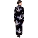 Crane-pattern Turtleneck Maxi Dress View2