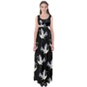 Crane-pattern Empire Waist Maxi Dress View1