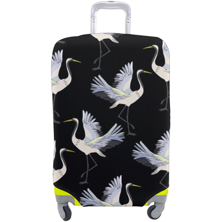 Crane-pattern Luggage Cover (Large)