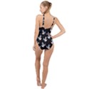 Crane-pattern High Neck One Piece Swimsuit View2