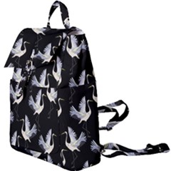 Crane-pattern Buckle Everyday Backpack by Jancukart