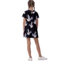 Crane-pattern Kids  Asymmetric Collar Dress View2