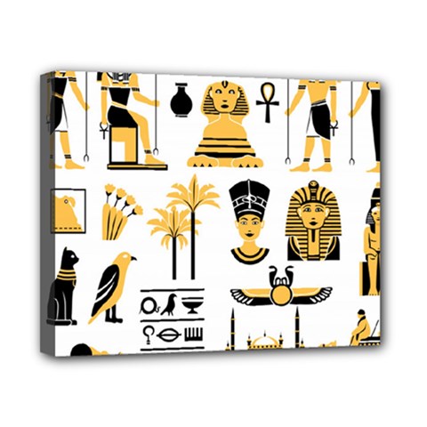 Egypt-symbols-decorative-icons-set Canvas 10  X 8  (stretched) by Jancukart