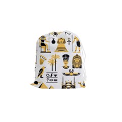 Egypt-symbols-decorative-icons-set Drawstring Pouch (small)