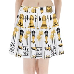 Egypt-symbols-decorative-icons-set Pleated Mini Skirt by Jancukart