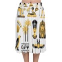 Egypt-symbols-decorative-icons-set Velvet Flared Midi Skirt View1