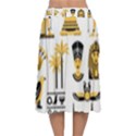 Egypt-symbols-decorative-icons-set Velvet Flared Midi Skirt View2