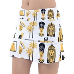 Egypt-symbols-decorative-icons-set Classic Tennis Skirt