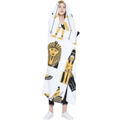 Egypt-symbols-decorative-icons-set Wearable Blanket by Jancukart