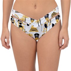 Egypt-symbols-decorative-icons-set Double Strap Halter Bikini Bottom