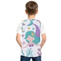 Set-cute-mermaid-seaweeds-marine-inhabitants Kids  Basketball Tank Top View2