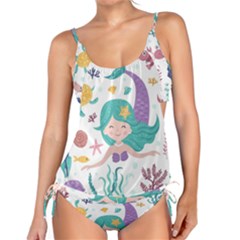 Set-cute-mermaid-seaweeds-marine-inhabitants Tankini Set by Jancukart