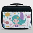 Set-cute-mermaid-seaweeds-marine-inhabitants Lunch Bag View1