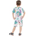 Set-cute-mermaid-seaweeds-marine-inhabitants Kids  Tee and Shorts Set View2