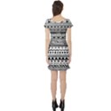 Boho-style-pattern Short Sleeve Skater Dress View2