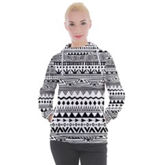 Boho-style-pattern Women s Hooded Pullover