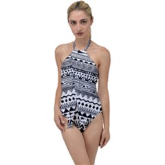 Boho-style-pattern Go With The Flow One Piece Swimsuit