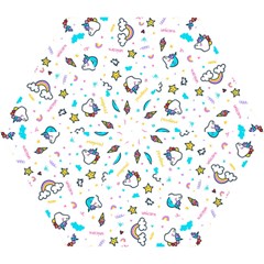 Unicorns-rainbows-seamless-pattern Mini Folding Umbrellas