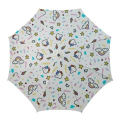 Unicorns-rainbows-seamless-pattern Golf Umbrellas