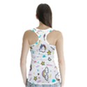 Unicorns-rainbows-seamless-pattern Racer Back Sports Top View2