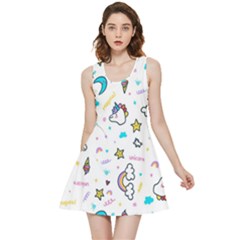 Unicorns-rainbows-seamless-pattern Inside Out Reversible Sleeveless Dress