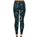 Dark-seamless-pattern-symbols-landmarks-signs-egypt -- Inside Out Leggings View4