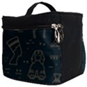 Dark-seamless-pattern-symbols-landmarks-signs-egypt -- Make Up Travel Bag (Big) View2