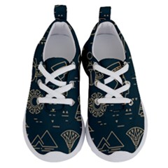 Dark-seamless-pattern-symbols-landmarks-signs-egypt -- Running Shoes