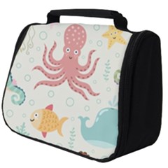 Underwater-seamless-pattern-light-background-funny Full Print Travel Pouch (big)