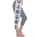 Nautical-seamless-pattern-vector-illustration Capri Winter Leggings  View3