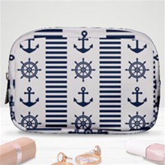 Nautical-seamless-pattern-vector-illustration Make Up Pouch (small)