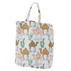 Camels-cactus-desert-pattern Giant Grocery Tote