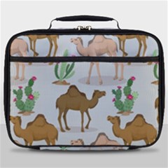 Camels-cactus-desert-pattern Full Print Lunch Bag