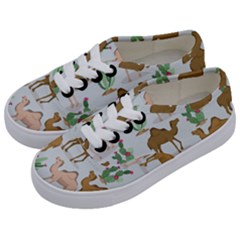 Camels-cactus-desert-pattern Kids  Classic Low Top Sneakers