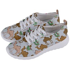 Camels-cactus-desert-pattern Men s Lightweight Sports Shoes