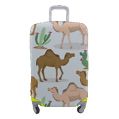 Camels-cactus-desert-pattern Luggage Cover (small) by Jancukart