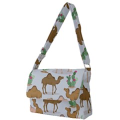 Camels-cactus-desert-pattern Full Print Messenger Bag (s)