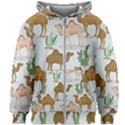 Camels-cactus-desert-pattern Kids  Zipper Hoodie Without Drawstring View1