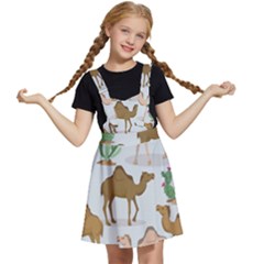 Camels-cactus-desert-pattern Kids  Apron Dress