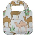 Camels-cactus-desert-pattern Foldable Grocery Recycle Bag View1